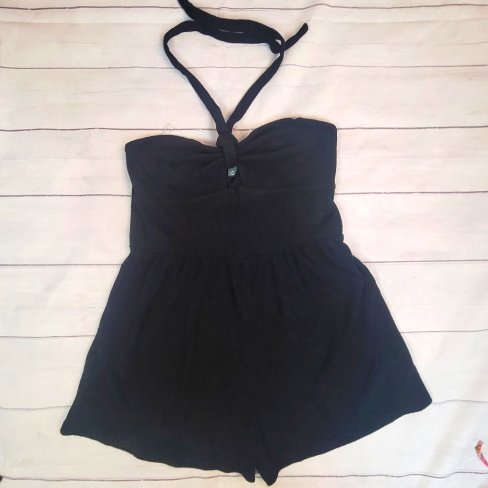 Wild Fable towel rompers, shorts, black. Juniors